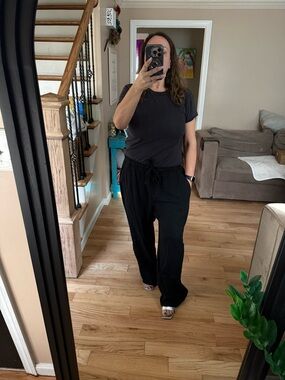 Old navy black linen pants Dressy